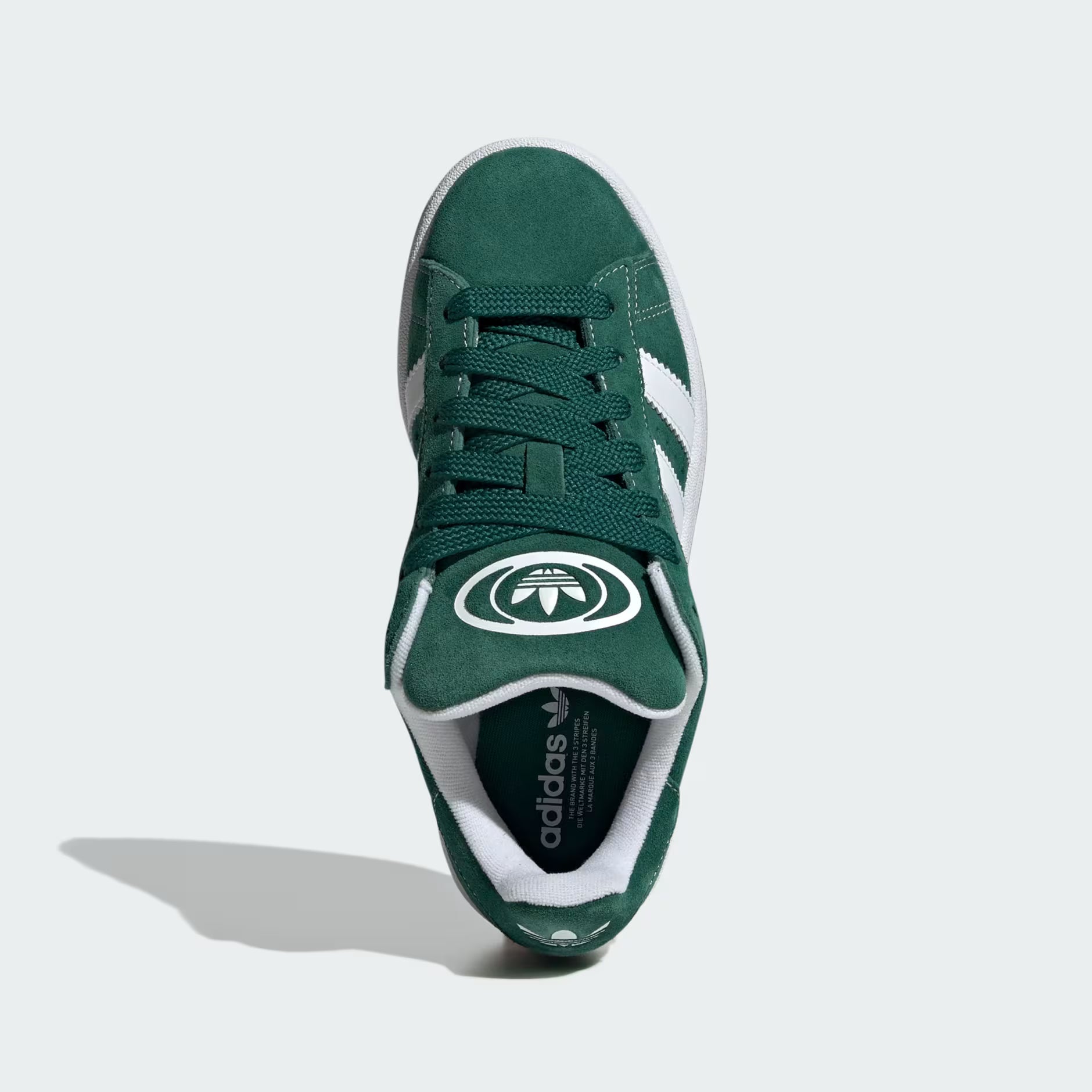 Adidas Campus 00s Shoes – Dark Green / Cloud White / Off White