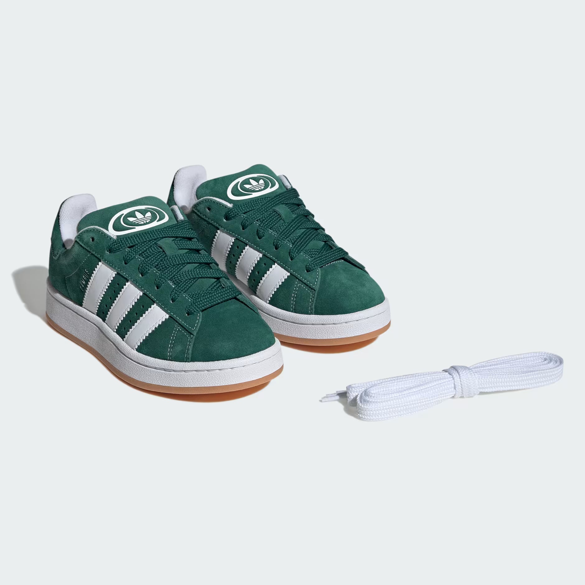 Adidas Campus 00s Shoes – Dark Green / Cloud White / Off White