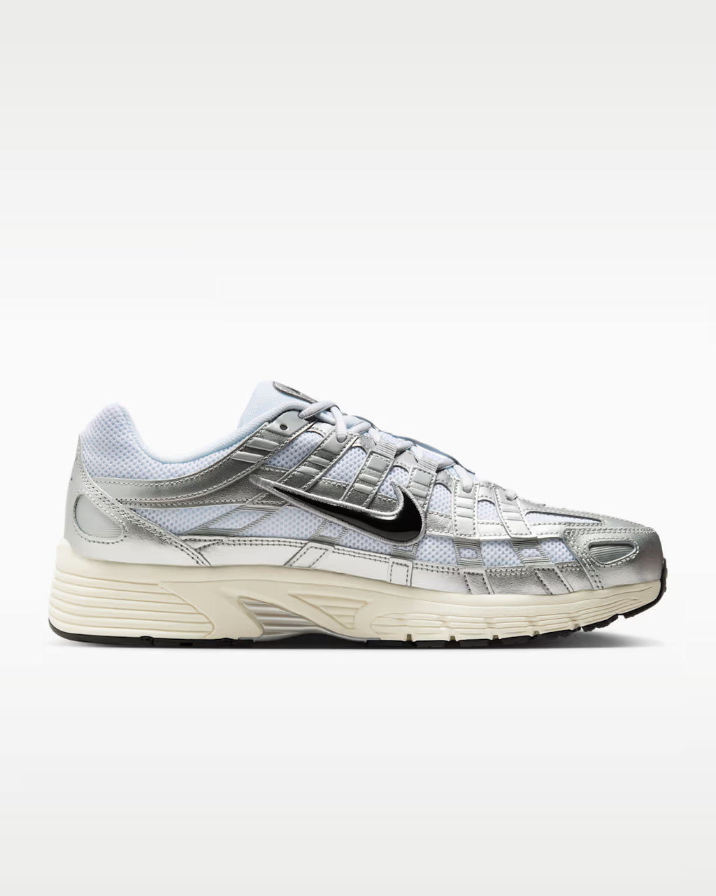 Nike P-6000 Shoes – White / Metallic Silver / Flat Silver / Black