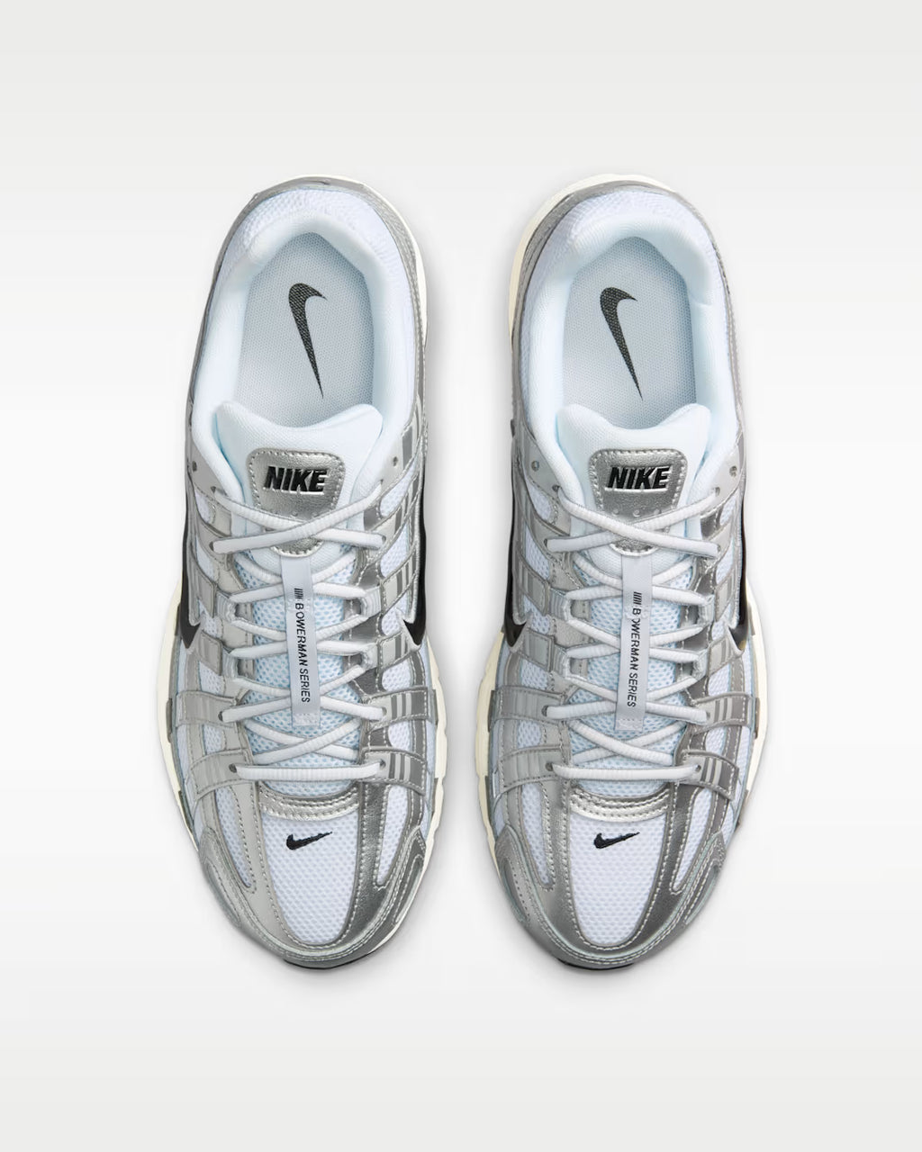 Nike P-6000 Shoes – White / Metallic Silver / Flat Silver / Black