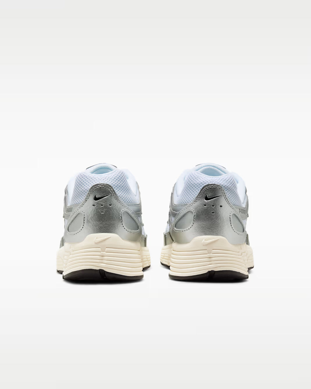 Nike P-6000 Shoes – White / Metallic Silver / Flat Silver / Black