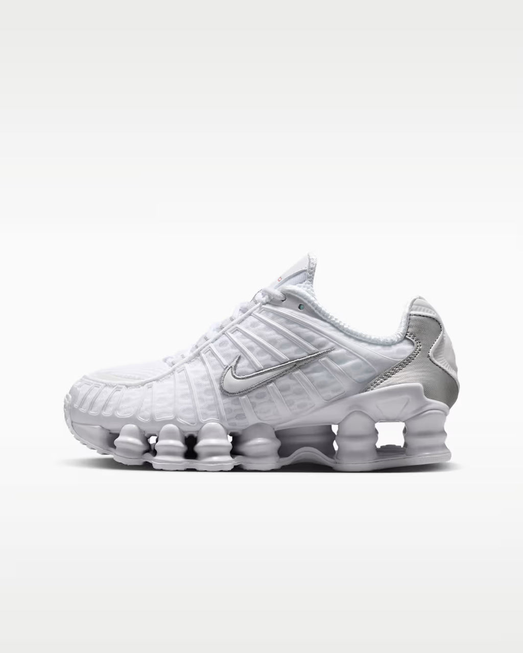 Nike Shox TL – White/Metallic Silver/Max Orange