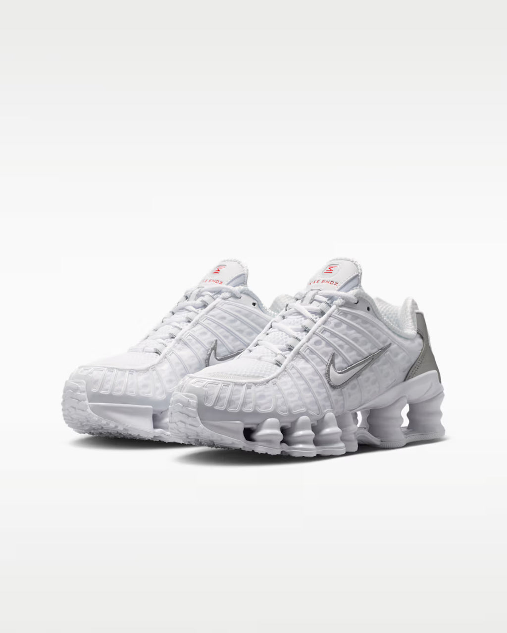 Nike Shox TL – White/Metallic Silver/Max Orange