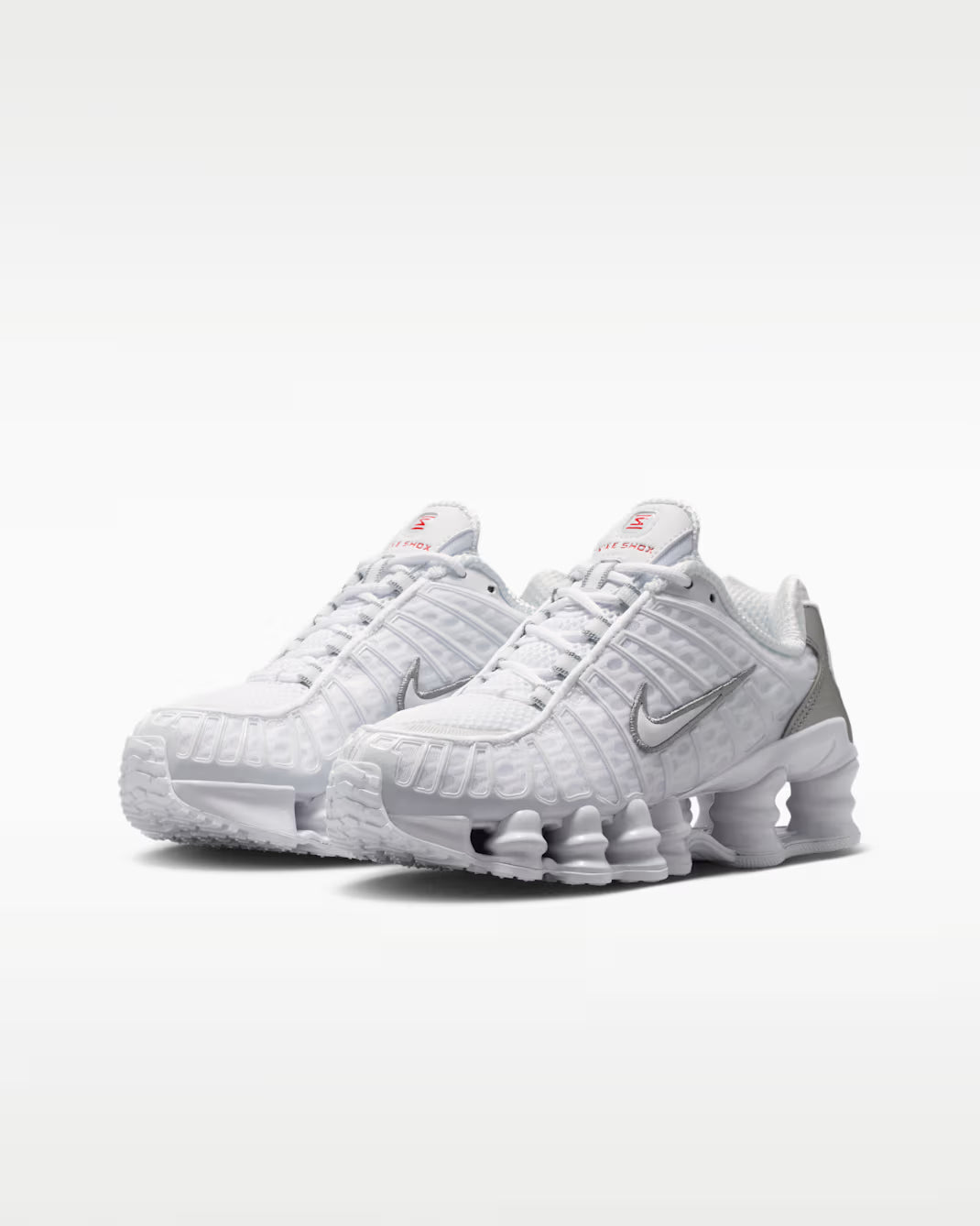 Nike Shox TL – White/Metallic Silver/Max Orange