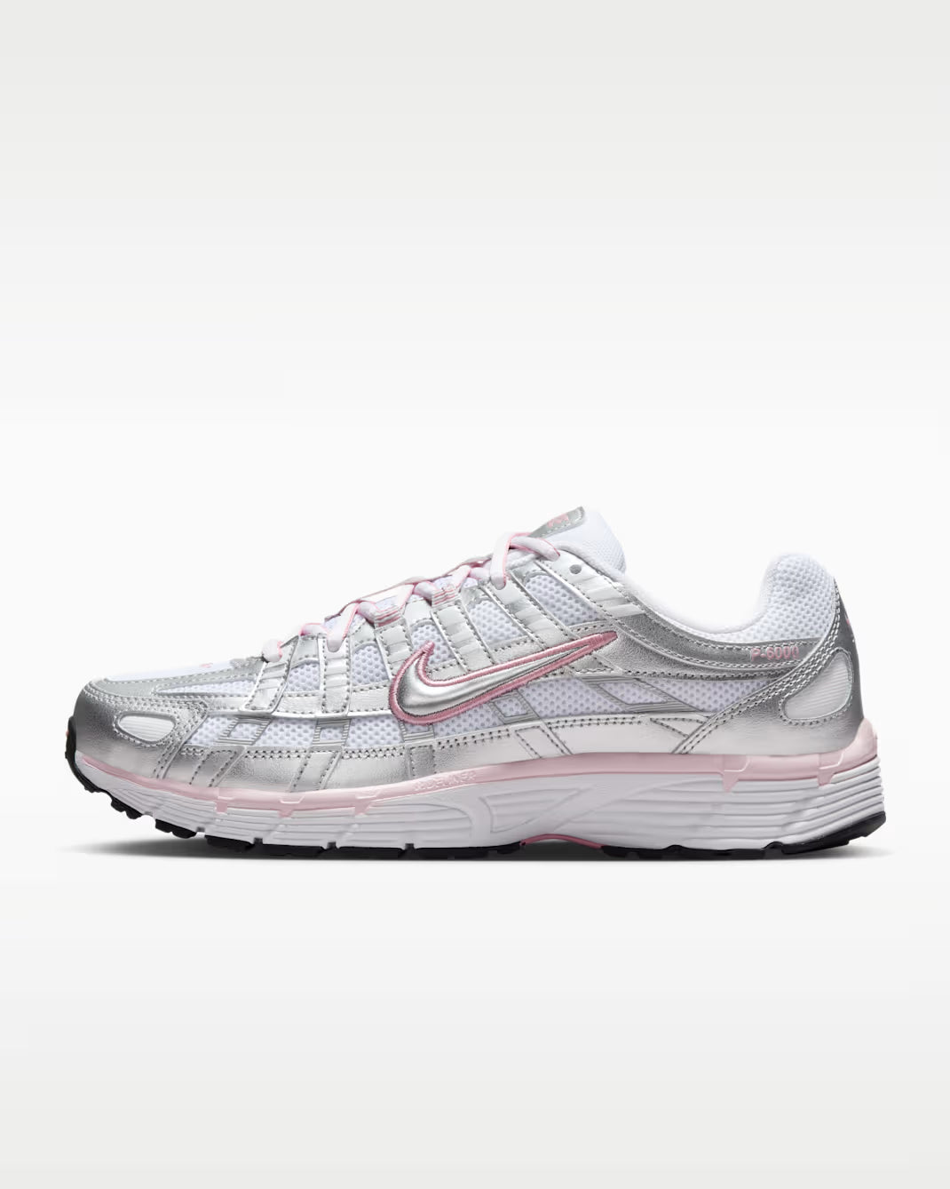 Nike P-6000 Women's Shoes – White / Elemental Pink / Black / Metallic Silver