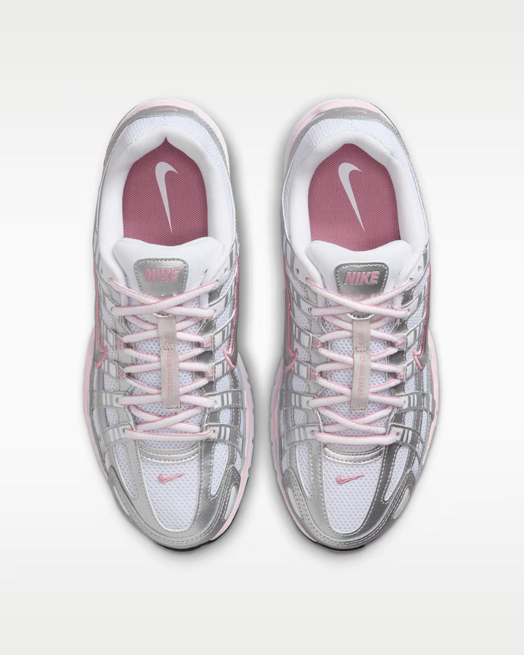 Nike P-6000 Women's Shoes – White / Elemental Pink / Black / Metallic Silver