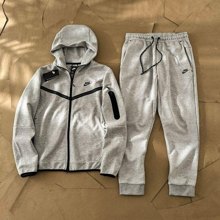 Nike Tech Fleece Tracksuit – Dark Grey Heather