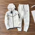 Nike Tech Fleece Tracksuit – White/Black