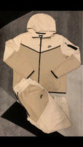 Nike Tech Fleece Tracksuit – Cream/Khaki