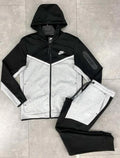 Nike Tech Fleece Tracksuit – Black/Grey Heather