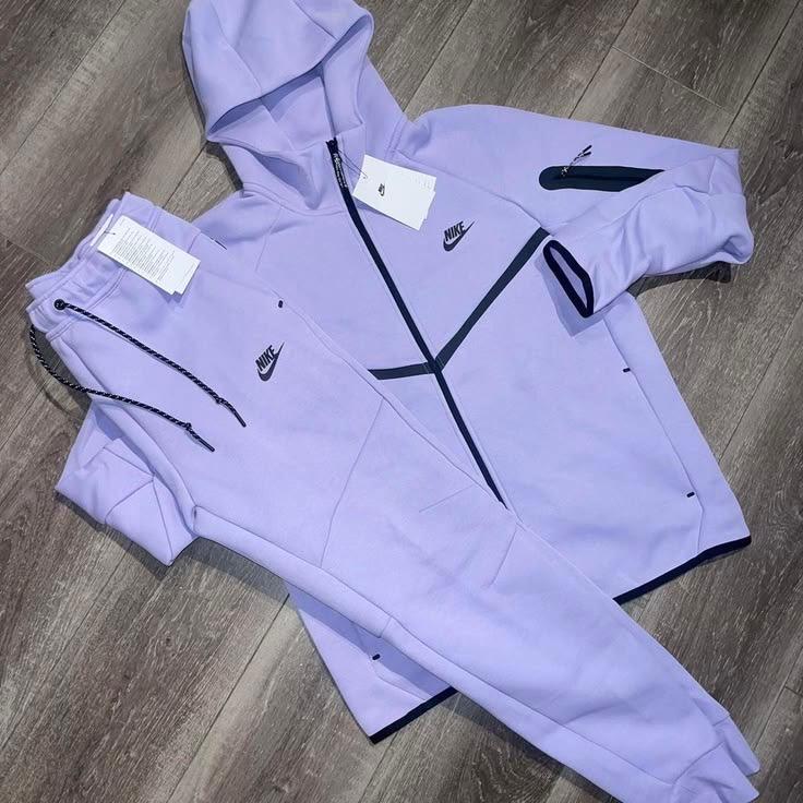 Nike Tech Fleece Tracksuit – Lavender/Navy