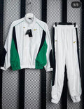 Nike Woven Tracksuit – White/Green/Black (Retro Edition)