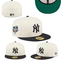 New Era NY Yankees 59FIFTY Fitted Cap – World Series Edition (Cream/Navy/Green)