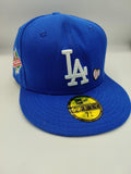 New Era LA Dodgers 59FIFTY Fitted Cap – Heart Edition (Royal Blue)