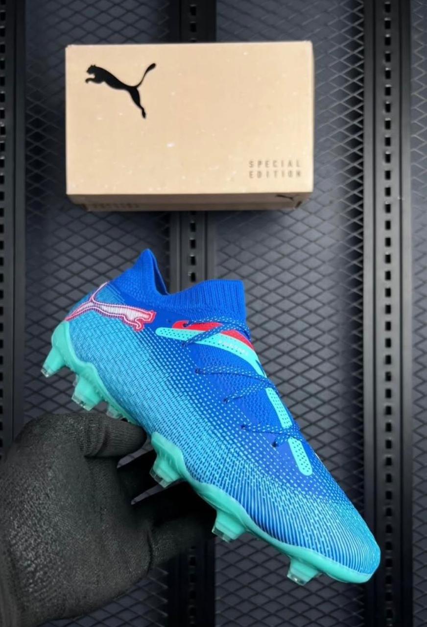 Puma Future 7 Ultimate FG Football Boots – Special Edition (Blue/Teal/Red)