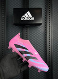 Adidas Predator Elite FG Football Boots – Pink/Black (Laceless)