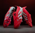 Adidas Predator Elite FG Football Boots – Solar Red/White (Laceless)