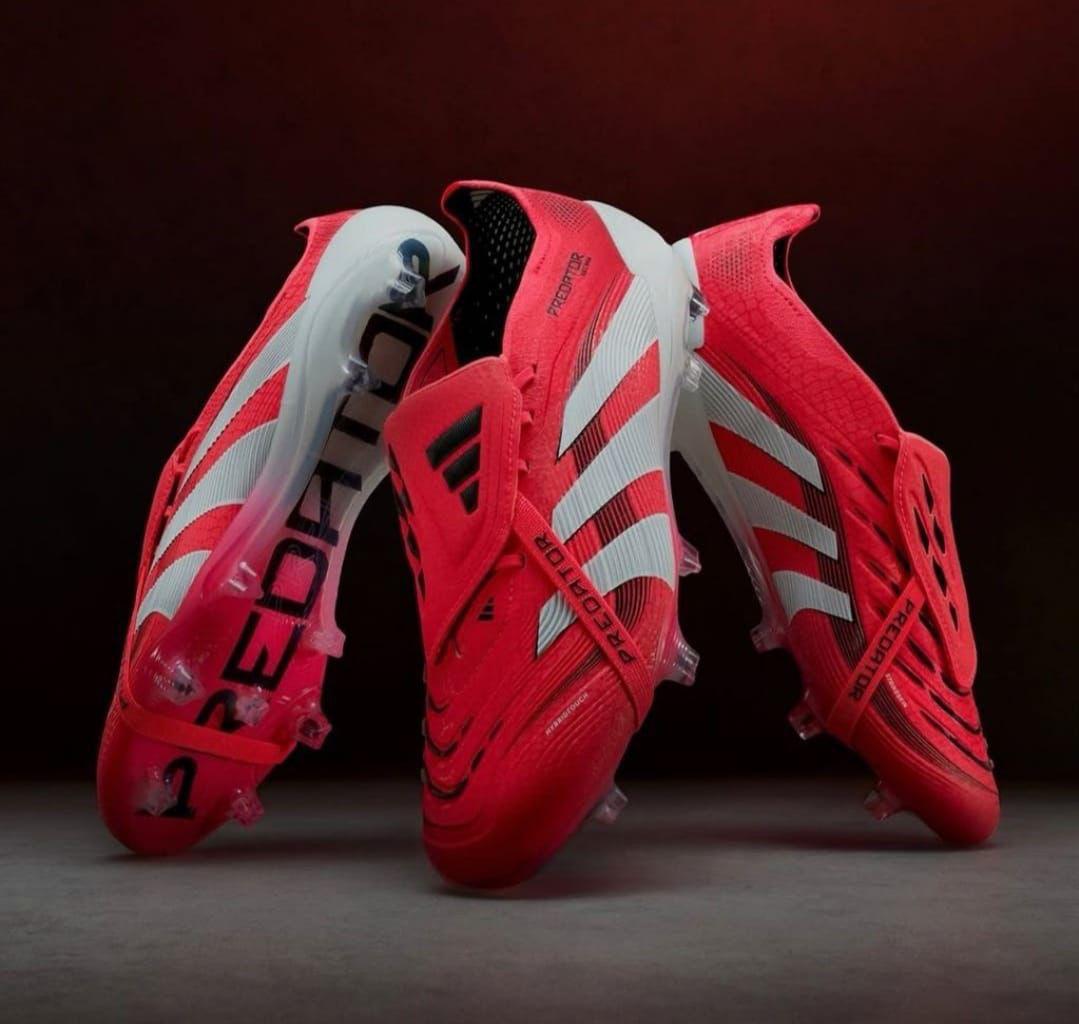 Adidas Predator Elite FG Football Boots – Solar Red/White (Laceless)