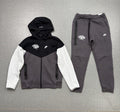 Nike Tech Fleece Tracksuit – Black/Grey/White (SATA Edition)
