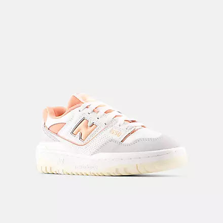 New Balance GSB550ER – White/Peach/Rose Gold